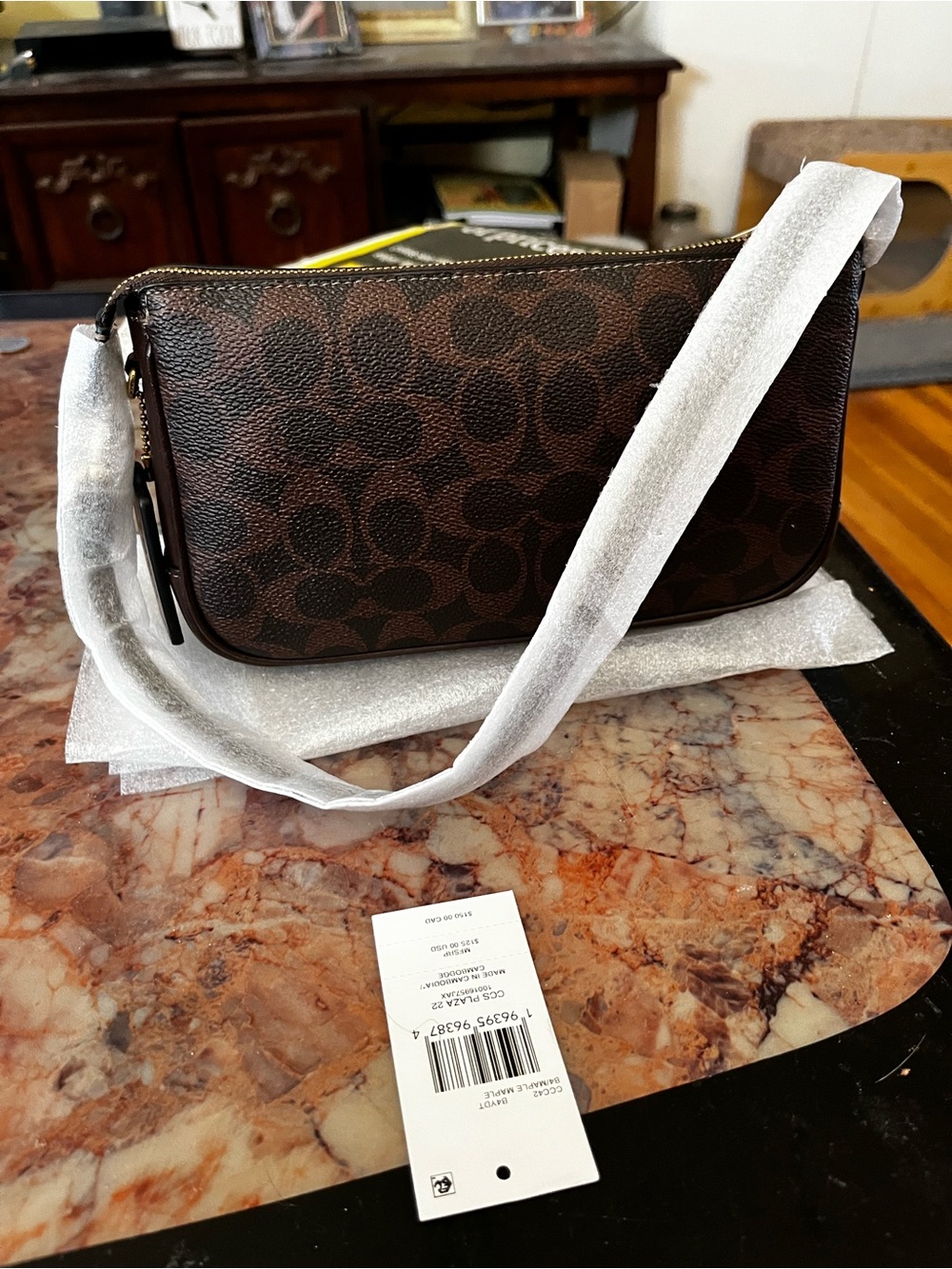 Coach Signature Canvas Plaza Large Bag